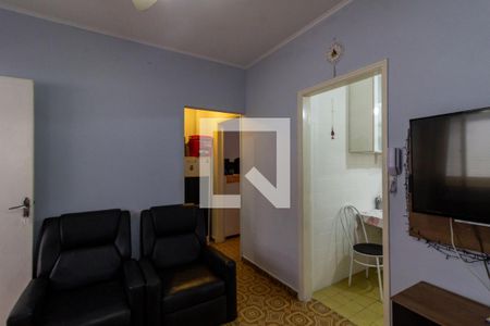 Sala de apartamento para alugar com 1 quarto, 50m² em Guilhermina, Praia Grande