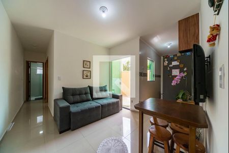 Sala de apartamento à venda com 2 quartos, 52m² em Vila Dora, Santo André