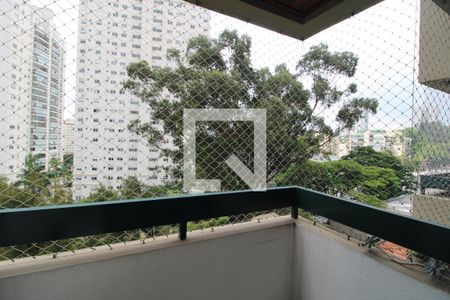 Varanda da sala de apartamento para alugar com 3 quartos, 80m² em Santo Amaro, São Paulo