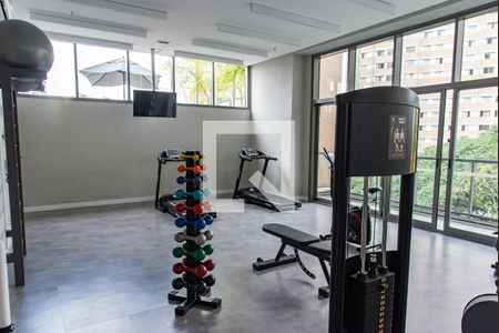 Studio para alugar com 28m², 1 quarto e sem vaga Studio para alugar com 28m², 1 quarto e sem vagaAcademia