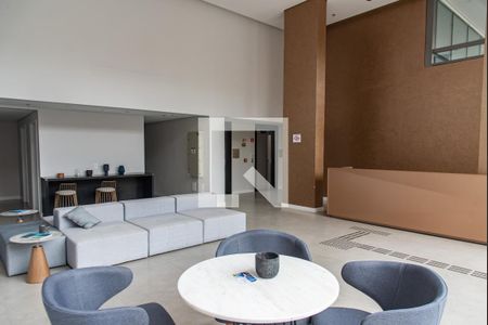 Studio para alugar com 28m², 1 quarto e sem vaga Studio para alugar com 28m², 1 quarto e sem vagaHall de entrada