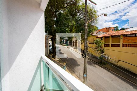 Varanda da sala de casa à venda com 3 quartos, 139m² em Condomínio Maracanã, Santo André