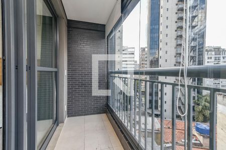 Varanda de apartamento à venda com 1 quarto, 40m² em Bela Vista, São Paulo