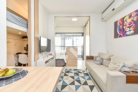 Sala de apartamento à venda com 1 quarto, 40m² em Bela Vista, São Paulo