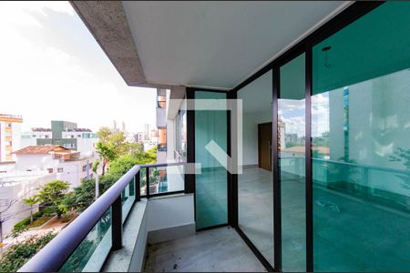 Varanda de apartamento à venda com 4 quartos, 141m² em Serra, Belo Horizonte