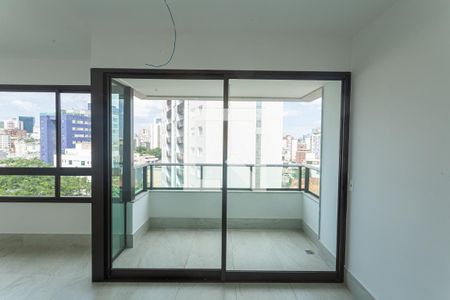 Varanda da Sala de apartamento à venda com 4 quartos, 141m² em Serra, Belo Horizonte