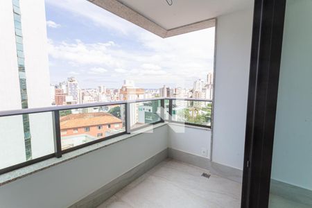 Varanda da Sala de apartamento à venda com 4 quartos, 141m² em Serra, Belo Horizonte