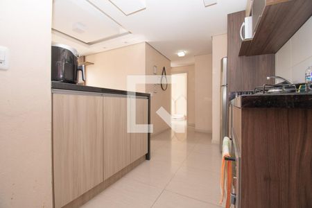 cozinha de apartamento à venda com 2 quartos, 44m² em Operário, Novo Hamburgo