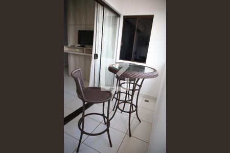 Mesa - Varanda de apartamento para alugar com 1 quarto, 40m² em Setor Bueno, Goiânia