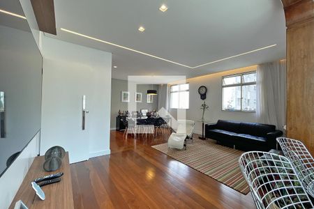 Sala de apartamento à venda com 4 quartos, 125m² em Sion, Belo Horizonte