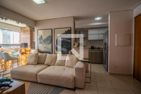 Sala de apartamento para alugar com 3 quartos, 76m² em Jardim Goiás, Goiânia