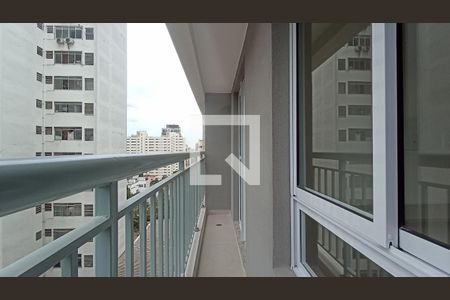 Varanda da Sala de apartamento para alugar com 1 quarto, 32m² em Pinheiros, São Paulo