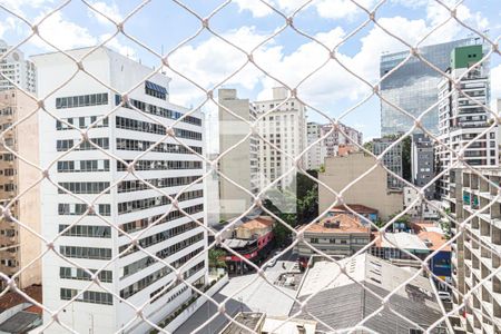Vista da Varanda de apartamento à venda com 1 quarto, 42m² em Consolação, São Paulo
