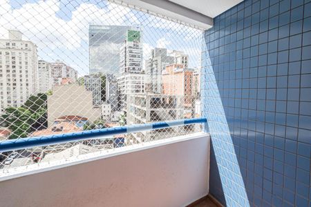 Varanda da Sala de apartamento à venda com 1 quarto, 42m² em Consolação, São Paulo