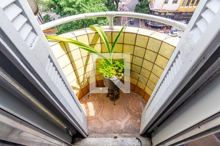 Varanda do Quarto de apartamento para alugar com 1 quarto, 46m² em República, São Paulo