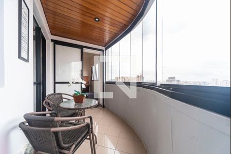 Varanda da Sala de apartamento à venda com 2 quartos, 94m² em Vila Gilda, Santo André