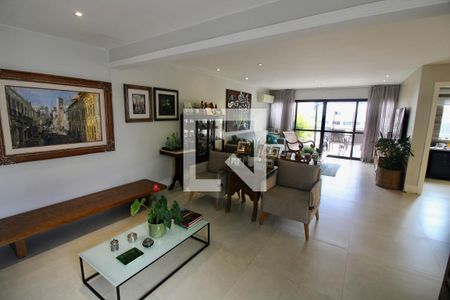 Sala  de apartamento à venda com 4 quartos, 307m² em Recreio dos Bandeirantes, Rio de Janeiro