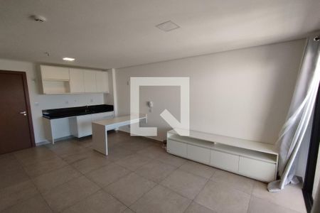 Sala - Dormitório de kitnet/studio para alugar com 1 quarto, 35m² em Jardim Botânico, Ribeirão Preto