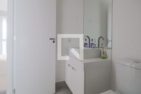 Banheiro de kitnet/studio para alugar com 1 quarto, 25m² em Belenzinho, São Paulo