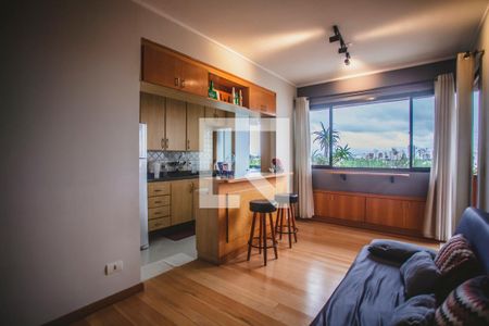 Sala de apartamento para alugar com 1 quarto, 42m² em Mirandópolis, São Paulo