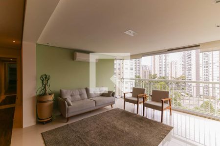 Varanda da Sala de apartamento para alugar com 4 quartos, 170m² em Vila Andrade, São Paulo