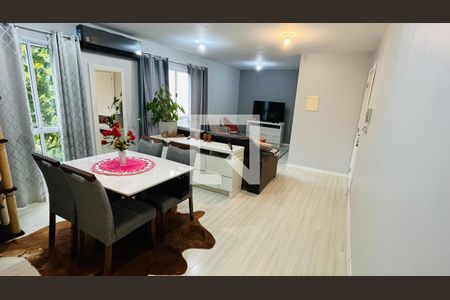 Sala + sala de jantar  de apartamento para alugar com 2 quartos, 87m² em Passo do Feijó, Alvorada