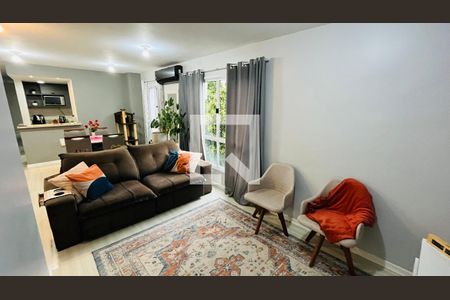 Sala + sala de jantar  de apartamento para alugar com 2 quartos, 87m² em Passo do Feijó, Alvorada