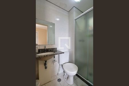 Banheiro do Quarto 1 - Suíte de apartamento à venda com 3 quartos, 64m² em Campestre, Santo André
