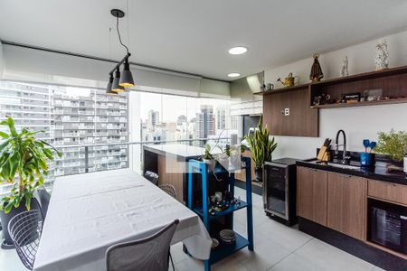 Varanda da Sala de apartamento para alugar com 2 quartos, 82m² em Itaim Bibi, São Paulo