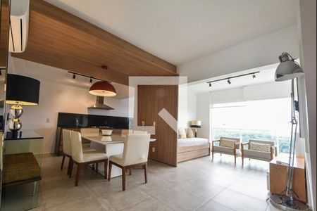 Sala de Jantar de apartamento à venda com 1 quarto, 66m² em Brooklin Paulista, São Paulo