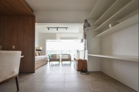 Sala de Estar de apartamento à venda com 1 quarto, 66m² em Brooklin Paulista, São Paulo