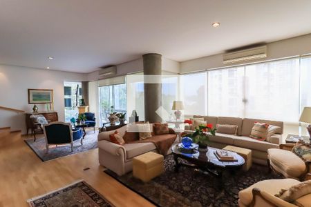 Sala de apartamento para alugar com 3 quartos, 286m² em Jardim Fonte do Morumbi, São Paulo