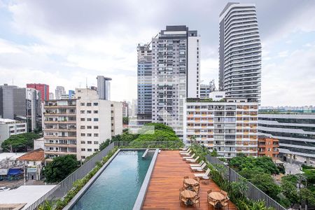  Varanda - Vista de apartamento à venda com 3 quartos, 124m² em Jardim Paulistano, São Paulo