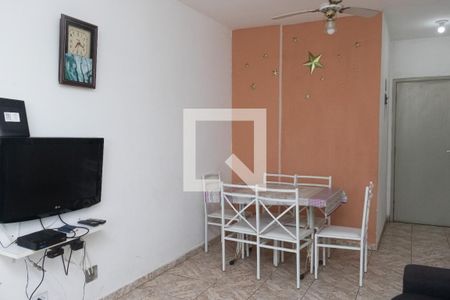 Sala  de apartamento para alugar com 1 quarto, 70m² em Nova Mirim, Praia Grande