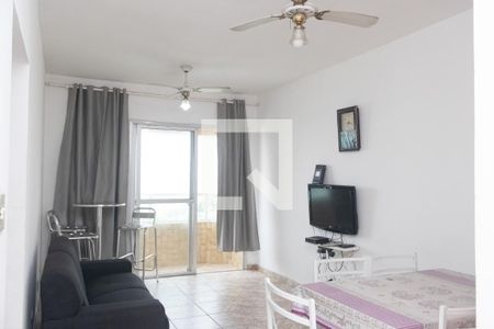 Sala  de apartamento para alugar com 1 quarto, 70m² em Nova Mirim, Praia Grande