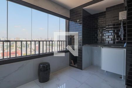 Varanda gourmet de apartamento à venda com 2 quartos, 49m² em Brás, São Paulo