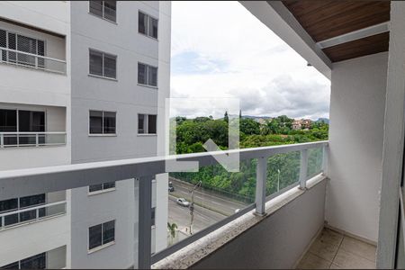 Varanda da Sala de apartamento à venda com 2 quartos, 55m² em Maria Paula, Niterói