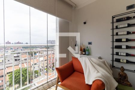 Varanda da Sala de apartamento à venda com 3 quartos, 68m² em Vila Caraguata, São Paulo