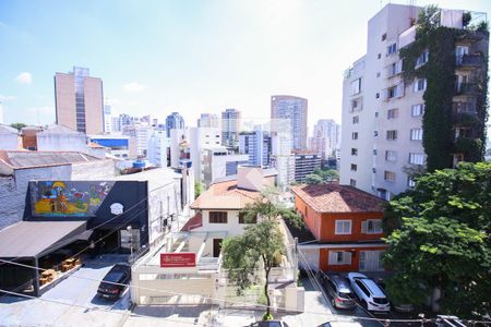 Vista da Sala de apartamento para alugar com 1 quarto, 45m² em Sumaré, São Paulo