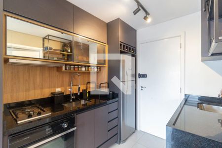 Sala e cozinha de casa de condomínio para alugar com 1 quarto, 30m² em Jardim da Glória, São Paulo