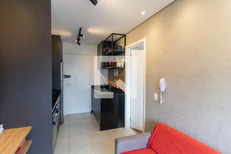 Sala e cozinha de casa de condomínio para alugar com 1 quarto, 30m² em Jardim da Glória, São Paulo