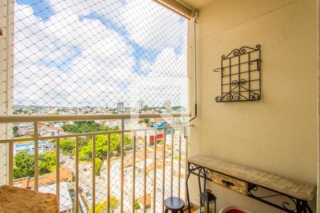 Varanda da sala de apartamento para alugar com 3 quartos, 61m² em Vila Alzira, Santo André