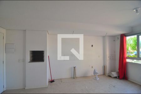 Sala e cozinha de apartamento para alugar com 2 quartos, 51m² em Fátima, Canoas