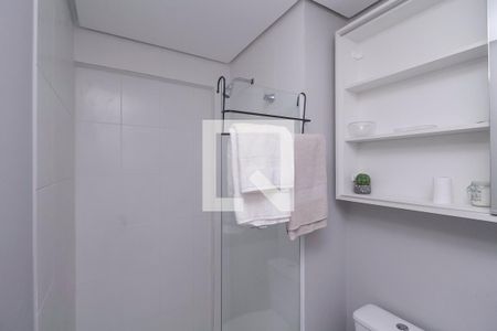 Banheiro da Suíte de apartamento à venda com 1 quarto, 36m² em Jardim Jamaica, Santo André