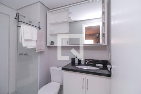 Banheiro da Suíte de apartamento para alugar com 1 quarto, 36m² em Jardim Jamaica, Santo André