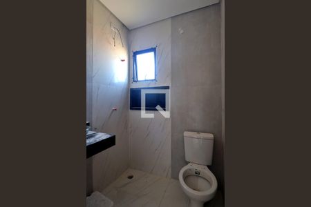 Banheiro do Quarto 1 - Suíte de apartamento à venda com 2 quartos, 44m² em Parque das Nações, Santo André