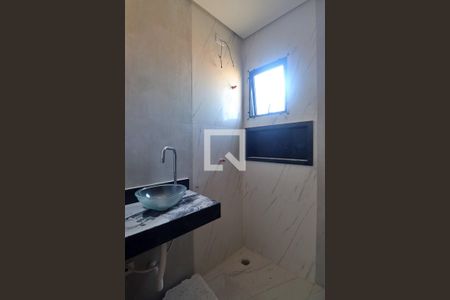 Banheiro do Quarto 1 - Suíte de apartamento à venda com 2 quartos, 44m² em Parque das Nações, Santo André
