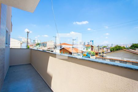 Varanda da sala de apartamento à venda com 2 quartos, 50m² em Jardim Ocara, Santo André