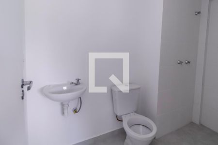 Banheiro da Suíte de apartamento à venda com 1 quarto, 35m² em Jardim Jamaica, Santo André