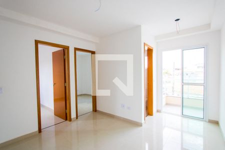 Sala de apartamento à venda com 2 quartos, 50m² em Jardim Ocara, Santo André